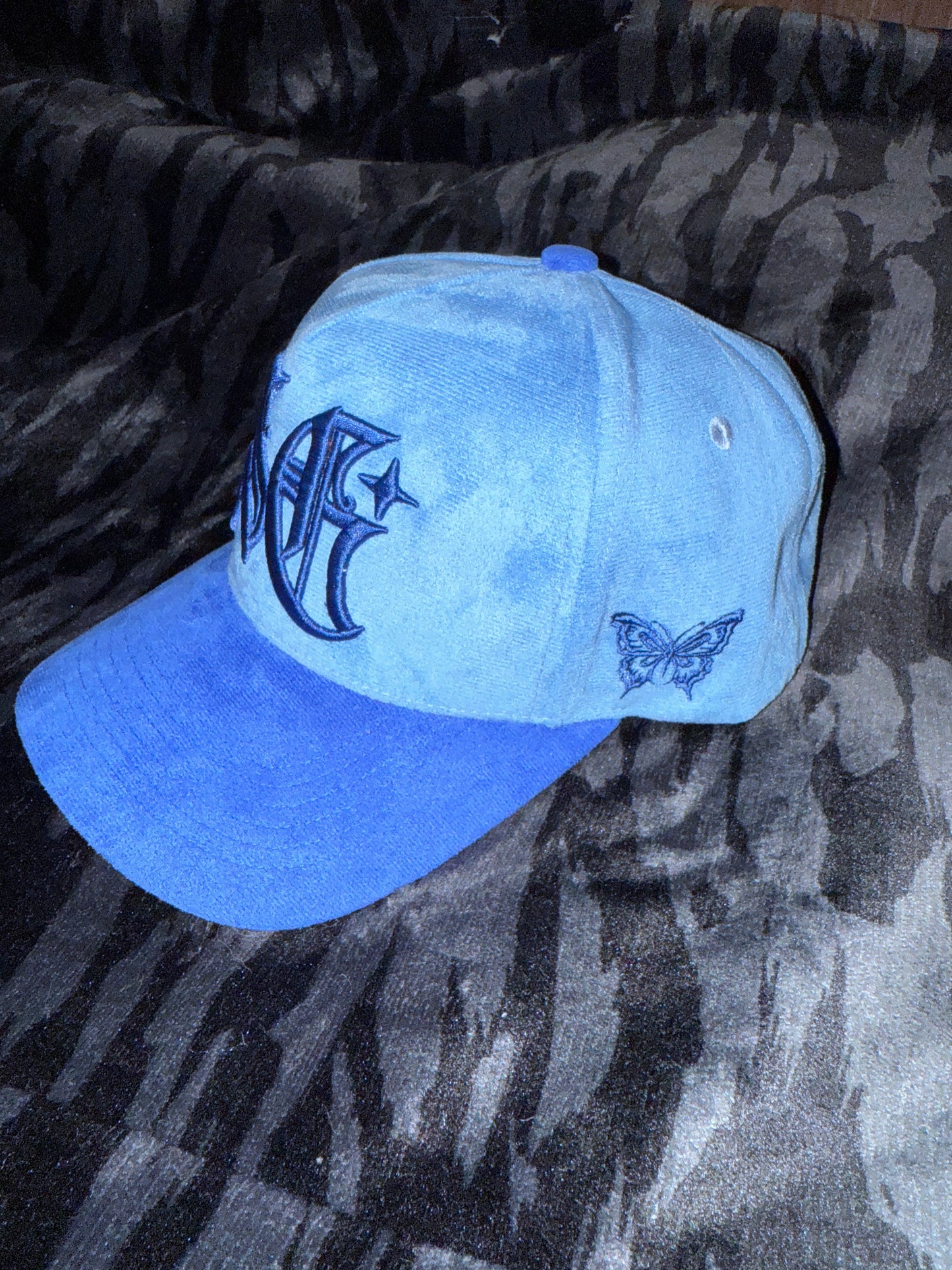 Midnight Wave Suede Cap